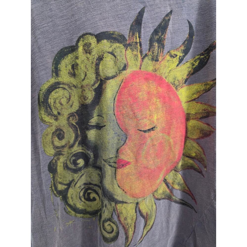 Jaded Gypsy Moon Dance Tee Brown Size Small Medium - Picture 2 of 5